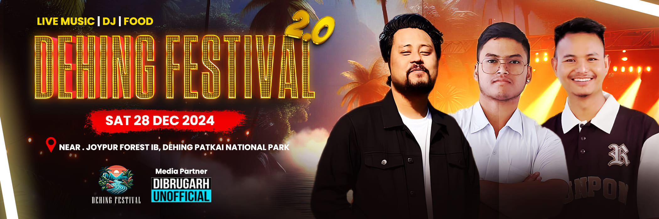 Dehing Fest 2.0, Music, DJ & Food, Near Joypur Forest IB, Dehing Patkai National Park