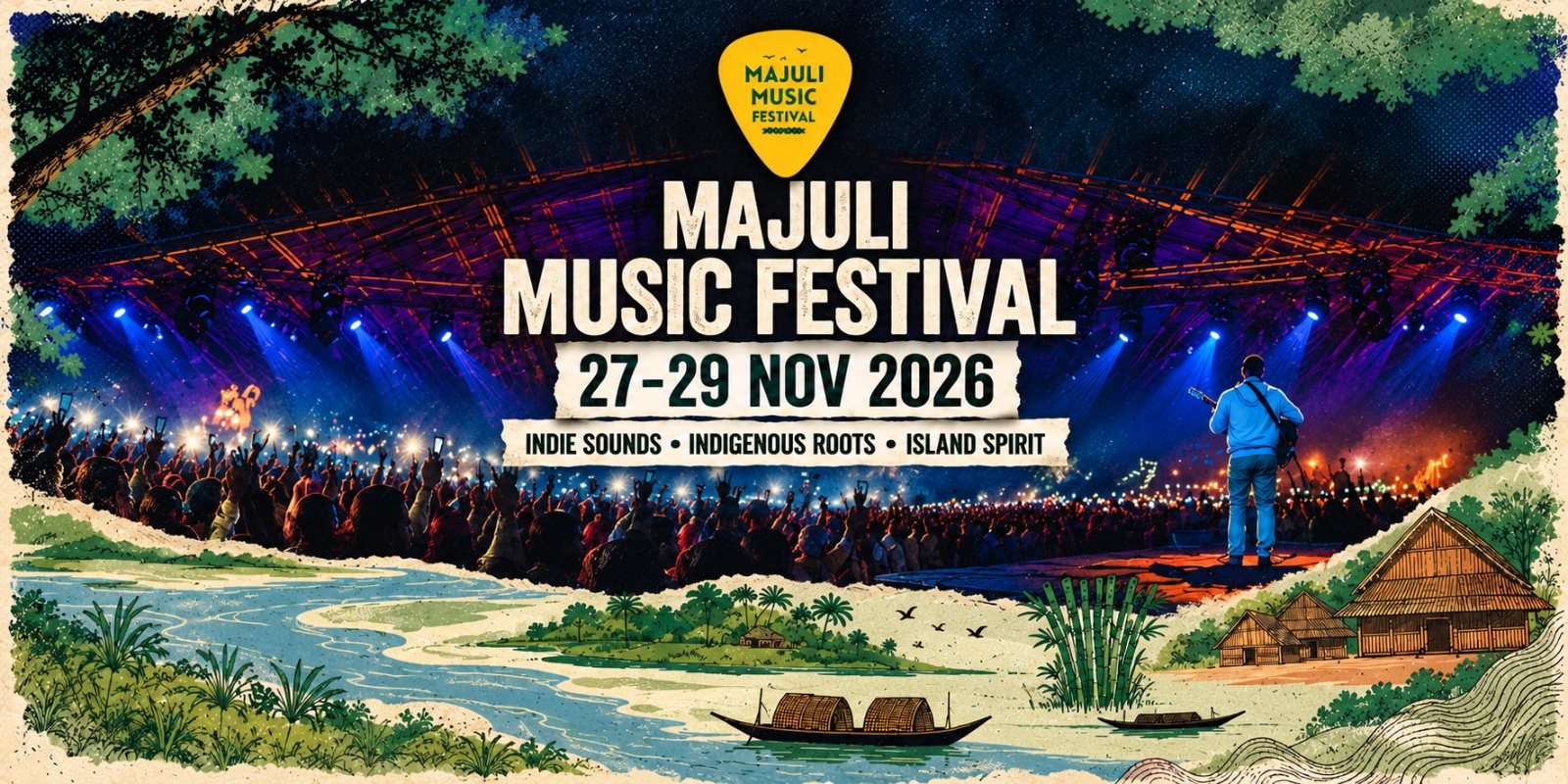 Majuli Music Festival, Music, Culture, Food, Jengraimukh, Majuli