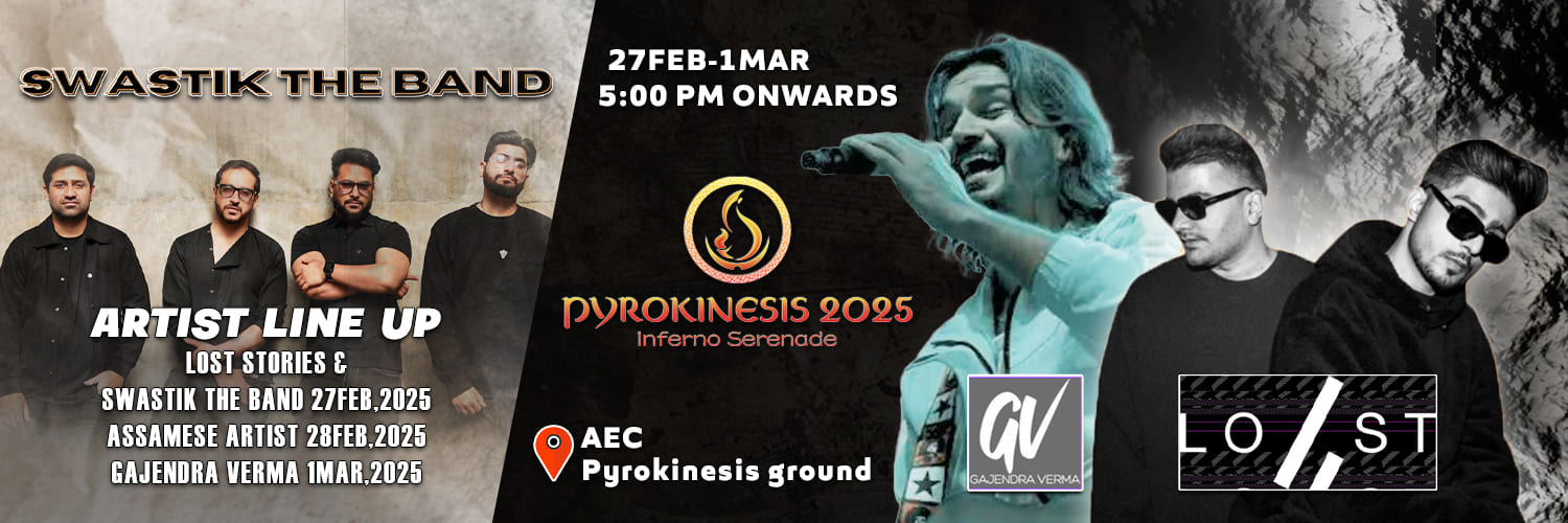 Pyrokinesis 2025, Musical Event, Pyrokinesis Ground, AEC, Jalukbari, Guwahati